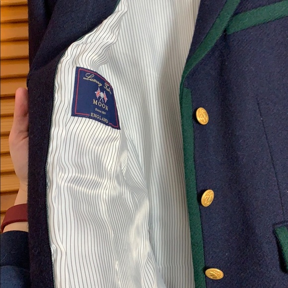 Brooks Brothers Women’s Navy and Green Blazer - Picture 5 of 7